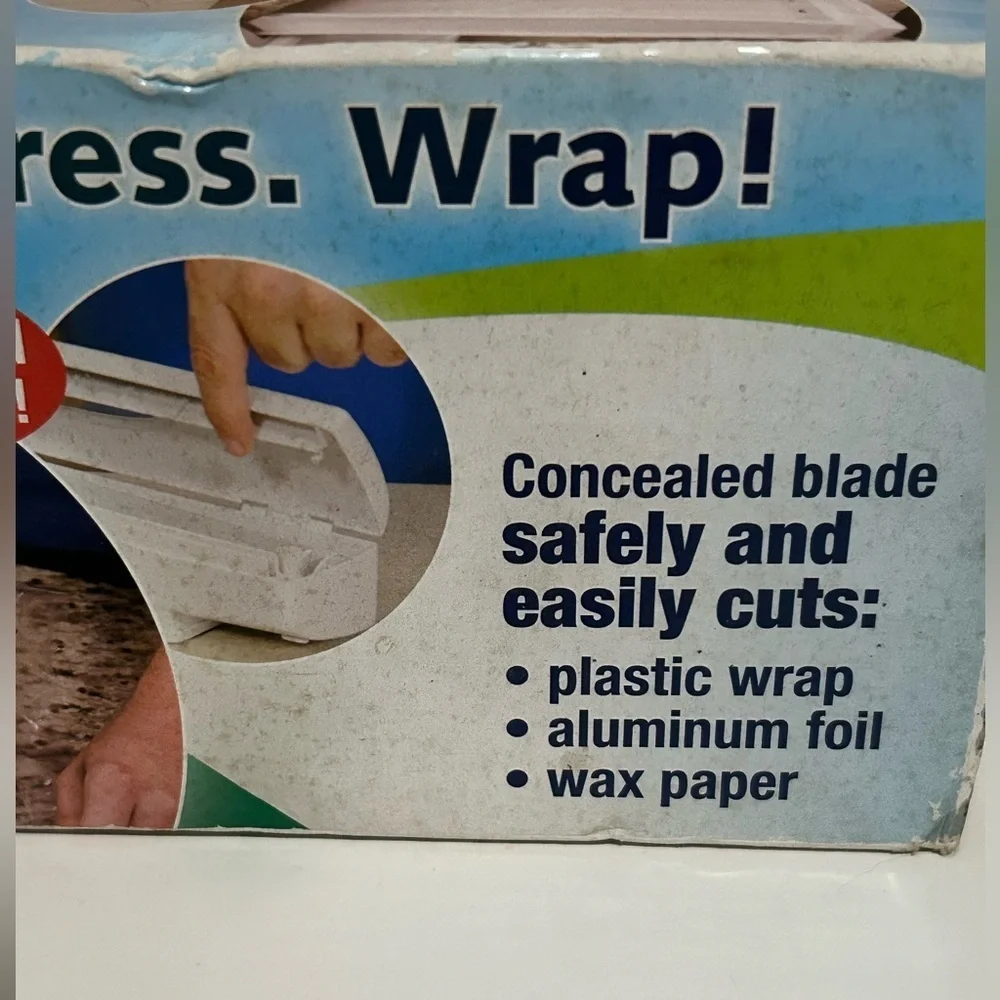 Wraptastic Pull Press Wrap-Wrap Food In A Flash. As Seen On TV New